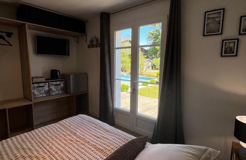 Mios House | Chambre avec salle de bain privée de la Canopée de Mios