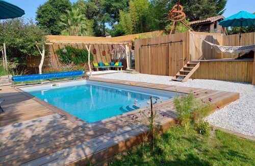 Soorts-Hossegor Villa | Chambre La Gravière with swimming pool -5mn from the beach