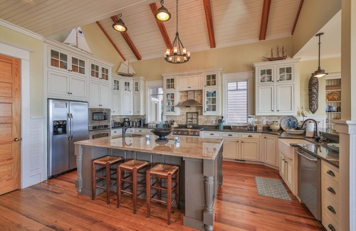 Folly Beach House | Charleston Coast Vacations "Pink Flamingo" ~ Rooftop Wet Bar & Game Room