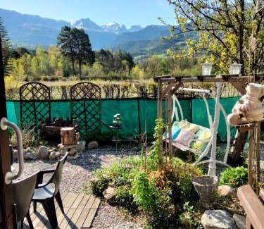 Jausiers Ski Chalet | Charmant chalet en bois 5 pers proximité Ubaye vue féérique