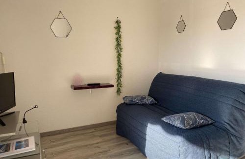Balaruc-les-Bains Apartment | Charmant T1 climatisé avec wifi, proche thermes et commerces, balcon, 2 étoiles, Balaruc-les-Bains - FR-1-553-35