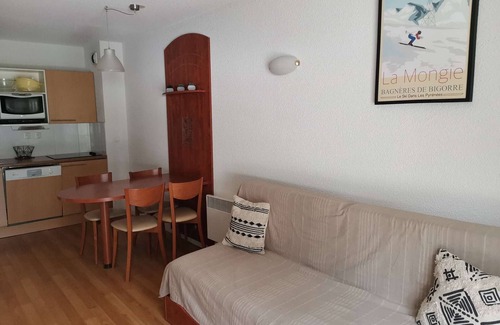 La Mongie Apartment | Charming 1-BR Apartment for 4 with Pool, Fitness Room and Covered Parking