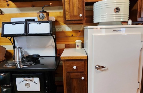 McMinnville Cabin | Charming 2 Bedroom Cabin in Nature with Antique Furnishings, Fire Pit, and More!