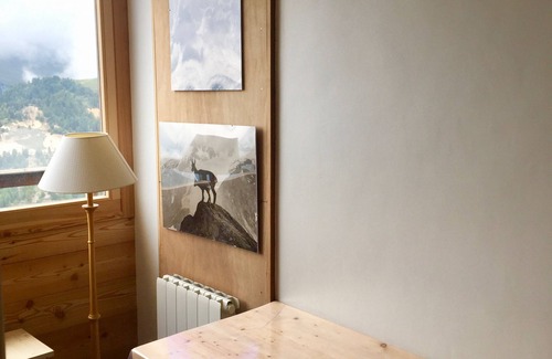 Aime Apartment | Charming 2 room apartment - view of Mont-Blanc - at the foot of the slopes in Aime 2000