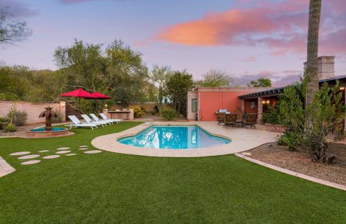Camelback Sierra House | Charming 5BDR Hacienda w Pool Fire Pit Billiards La Casona by AvantStay