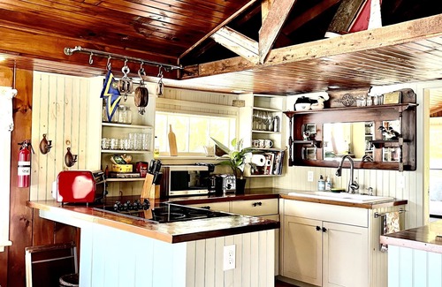 Plymouth Cottage | Charming Antique Boathouse Located Directly On Long Pond.