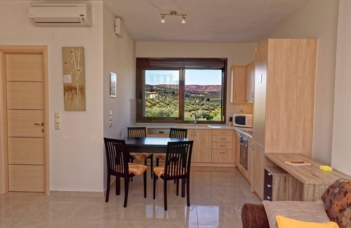 Loutra Apartment | Charming apartment, panoramic terrace, sea and mountain views