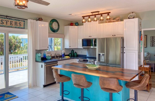 Port St. Joe House | Charming beach house with a Gulf view, patio, deck, washer/dryer, & AC