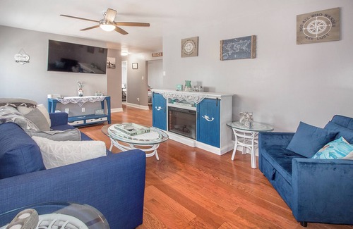 Brigantine Condo | Charming beach town rental with sunset bay views a short walk to the beach