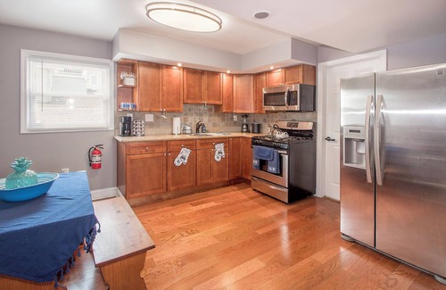 Brigantine Condo | Charming beach town rental with sunset bay views a short walk to the beach