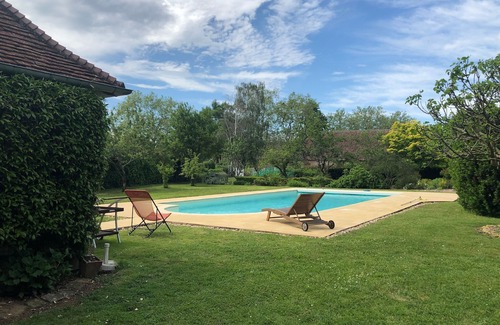 Maresche Cottage | Charming Cottage with Heated Pool, Tennis, and Game Room Near Le Mans