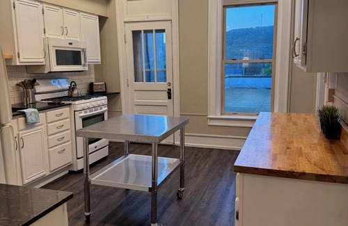 Decorah Apartment | Charming Downtown Apartment with Bluff Views in Historic Decorah.
