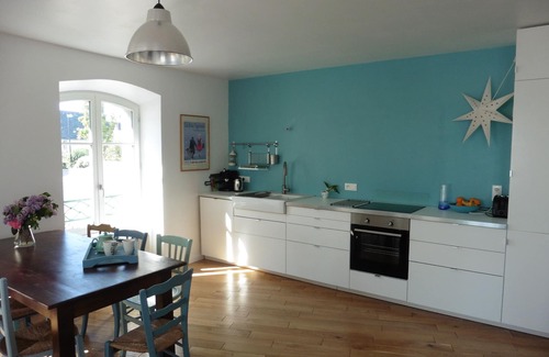 Larmor-Plage Apartment | Charming duplex, large terrace and sea view in Larmor Plage