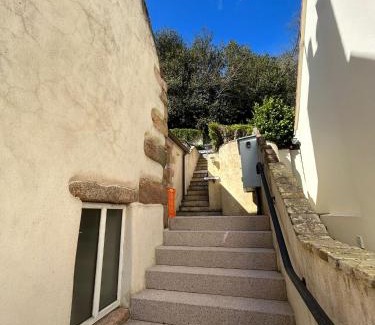 St Aubin Apartment | Charming en-suite bedroom with patio in St Aubin