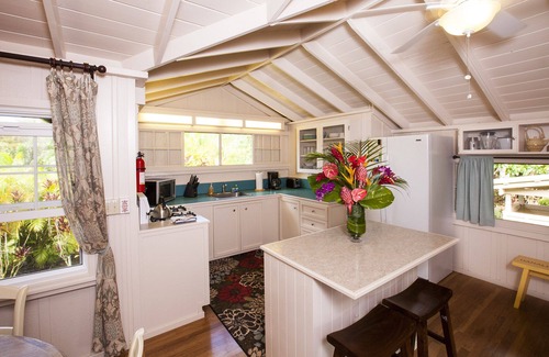 Hanalei Cottage | Charming Hanalei Beach Cottage Walk to town & the Beach! A/C TVNC-1091