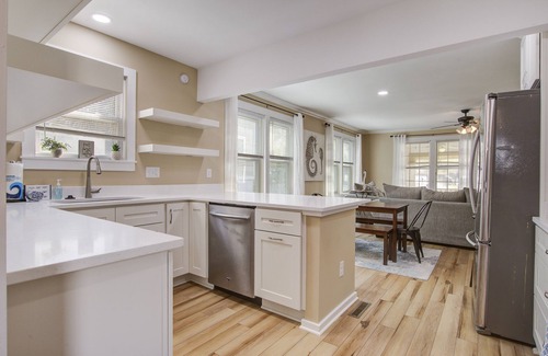 Folly Beach House | Charming home steps from beach with two full kitchens, deck, patio, WiFi & AC