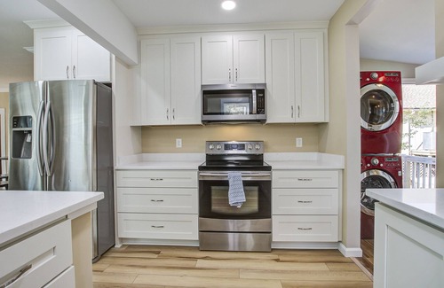 Folly Beach House | Charming home steps from beach with two full kitchens, deck, patio, WiFi & AC