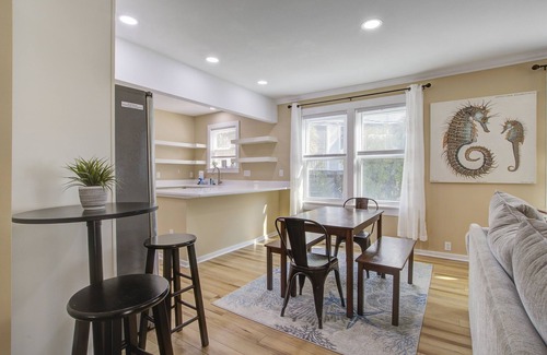 Folly Beach House | Charming home steps from beach with two full kitchens, deck, patio, WiFi & AC