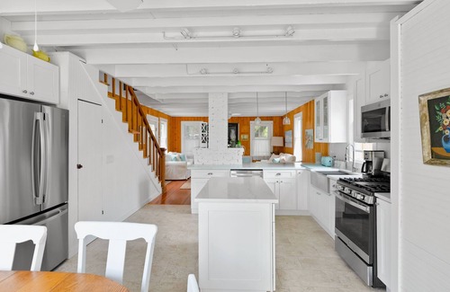 Ocean Beach House | Charming home steps from beach with deck, outdoor shower, grill, & bikes