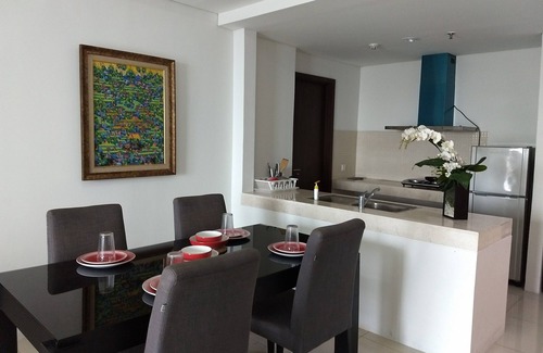 Jakarta Apartment | Charming Minimalist 3 Bedroom Apartment in St Moritz Puri Indah
