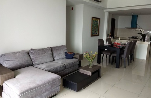 Jakarta Apartment | Charming Minimalist 3 Bedroom Apartment in St Moritz Puri Indah
