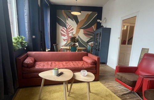 Le Teilleul House | Charming Norman village house with beautiful view of listed church