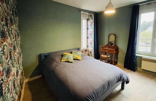 Le Teilleul House | Charming Norman village house with beautiful view of listed church