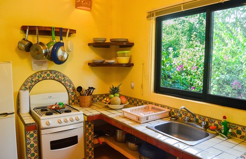 Brisas de Zicatela Apartment | Charming private suite w/kitchen, view, ionization pool system, 1min to beach