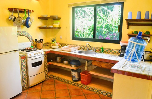 Brisas de Zicatela Apartment | Charming private suite w/kitchen, view, ionization pool system, 1min to beach