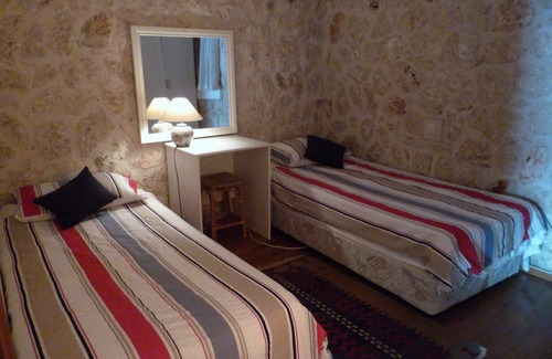 Olympos Apartment | Charming Stone 2 Bed Apt w/Shared Pools, Tennis Courts, Sea Bathing Platforms