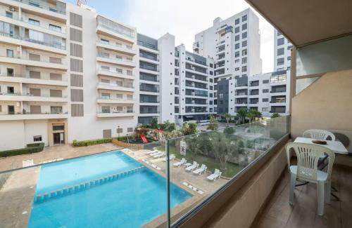 Ain Harrouda Apartment | Charming Studio for Rent with Pool Access & Kids Playground