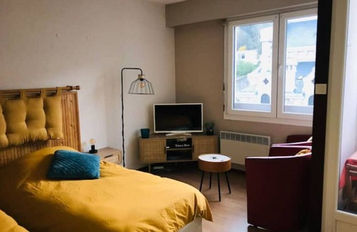 Aix-les-Bains City Center Apartment | Charming studio, private parking, elevator and balcony