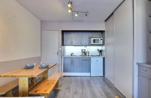 Plagne Centre Apartment | Charming studio with balcony and Mont-Blanc view, 50m from the slopes