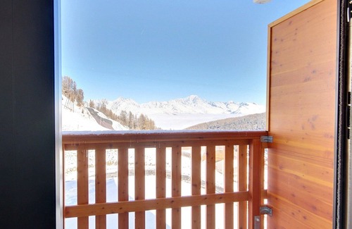 Plagne Centre Apartment | Charming studio with balcony and Mont-Blanc view, 50m from the slopes