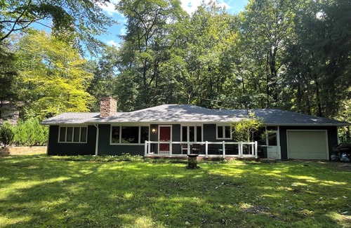 Harbert House | Charming year round cottage with large PRIVATE beach in the peaceful woods