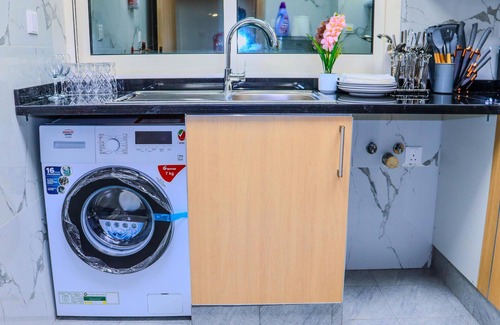Deira Apartment | Chic 1-bedroom apartment Hall with AC, WiFi in phenomenal Dubai
