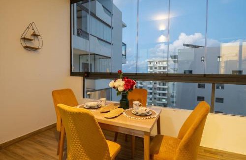 Ain Harrouda Apartment | Chic 2 chambres balcon vue panoramique et piscine
