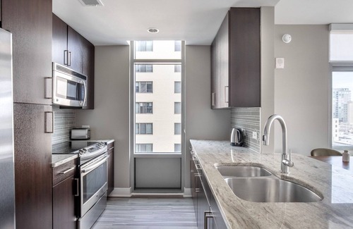 Woodmont Triangle Apartment | Chic Bethesda 2BE w/W/D, Gym & Pool, nr dining, by Blueground