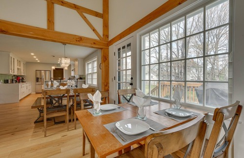 West Dover House | Chic Dover Home w/Hot Tub: 1 Mi to Golf!