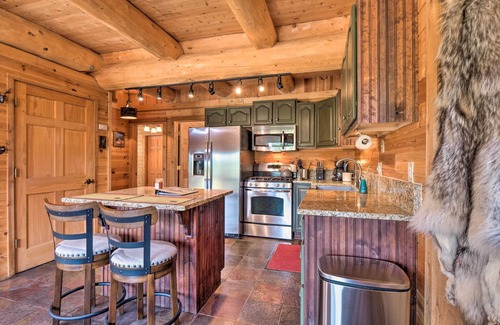 Warm Springs Cabin | Chic Fairplay Cabin with Deck & Mountain Views!