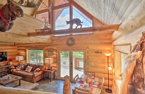 Warm Springs House | Chic Fairplay Cabin with Deck and Mountain Views!