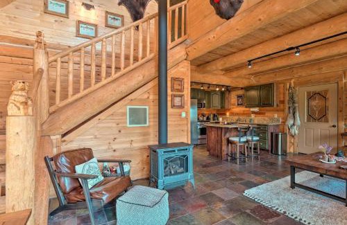 Warm Springs House | Chic Fairplay Cabin with Deck and Mountain Views!