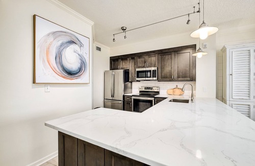 Seagrove Beach Condo | Chic first-floor condo with Gulf & pool view & pickleball - steps to beach