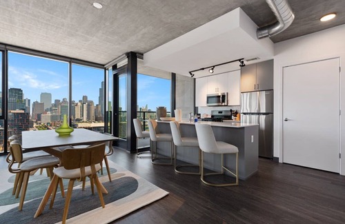 West Loop Apartment | Chic Fulton Market Oasis + Curated Comfort & Style