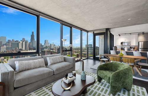 West Loop Apartment | Chic Fulton Market Oasis + Curated Comfort & Style