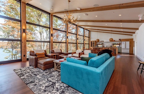 Oakland House | Chic Lake Stay w/Pool, Dock & Fireplaces