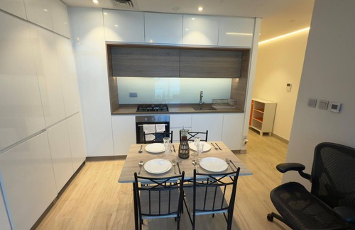 Jabal Ali 2 Apartment | Chic Marina Vibes: 1BR Pad with Epic Views