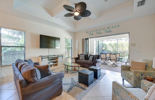 Naples Park House | Chic Naples Retreat with Private Heated Pool and Lanai