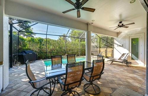Naples Park House | Chic Naples Retreat with Private Heated Pool and Lanai