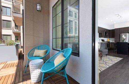 Downtown Condo | Chic Urban Living w Pool & Fire Pit at 300 Railway